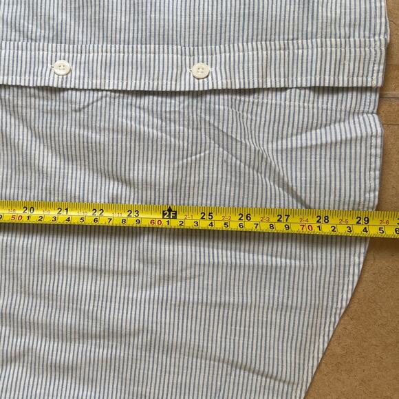 Patagonia Striped Button-Down Shirt Men's L Organic Cotton - Picture 7 of 7